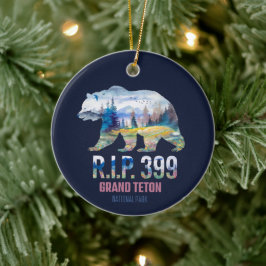 R.I.P. 399 De Koningin van het Tetons Beer Keramisch Ornament