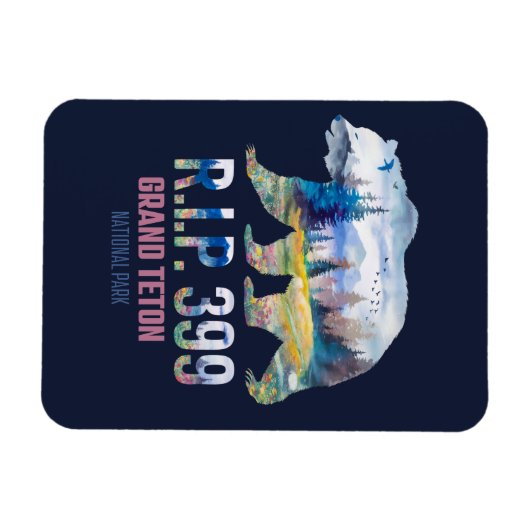 R.I.P. 399 De Koningin van het Tetons Beer Magneet (Horizontaal)