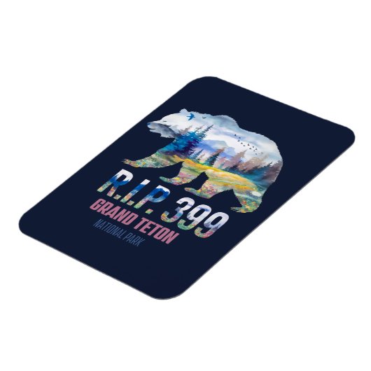 R.I.P. 399 De Koningin van het Tetons Beer Magneet (Linkerzijde)