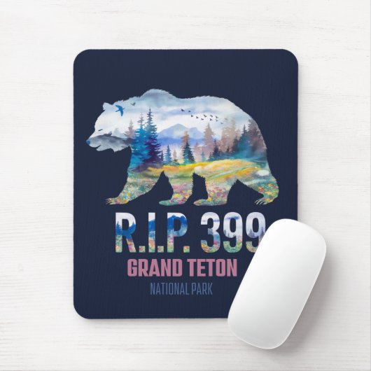 R.I.P. 399 De Koningin van het Tetons Beer Muismat (Met muis)