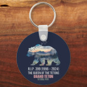 R.I.P. 399 De Koningin van het Tetons Beer Sleutelhanger (Achterkant)