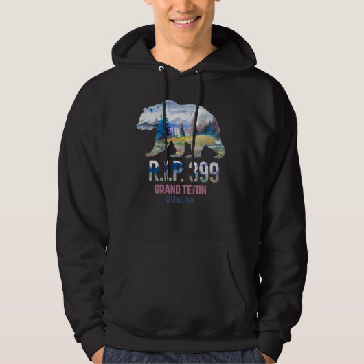 R.I.P. 399 Koningin van het Tetons Beer Hoodie (Voorkant)