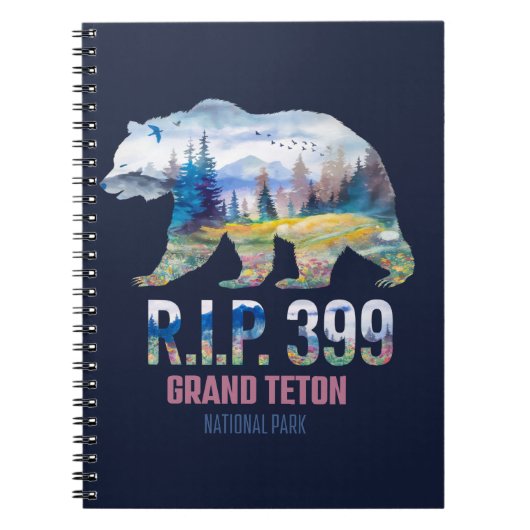 R.I.P. 399 Koningin van het Tetons Beer Notitieboek (Voorkant)
