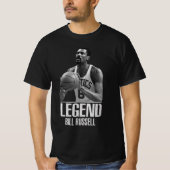 R.I.P Basketball Boston Bill Russell T-shirt (Voorkant)