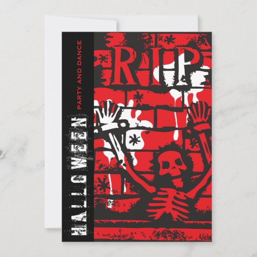 R.I.P Bloed- en kettingskeletenpartij Kaart (Voorkant)