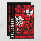 R.I.P Bloed- en kettingskeletenpartij Kaart (Voorkant / Achterkant)