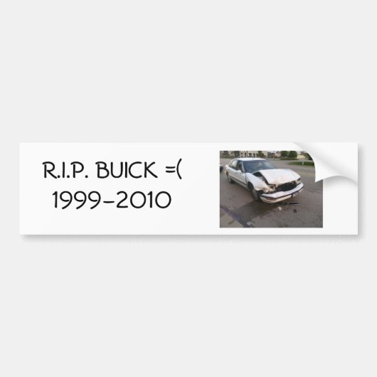 R.I.P. BUICK BUMPERSTICKER (Voorkant)