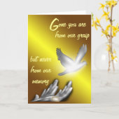 R.I.P./Condoleance/Ter nagedachtenis aan Kaart (Gele Bloem)