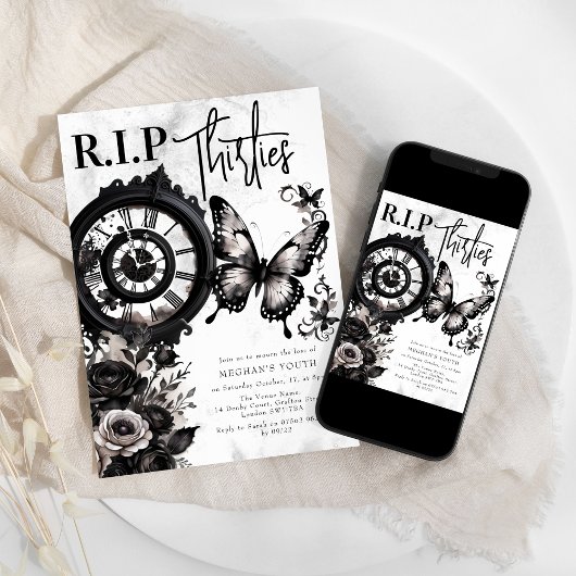 R.I.P Dertigers | 40e Verjaardagsfeestje Kaart