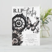 R.I.P Dertigers | 40e Verjaardagsfeestje Kaart (Staand voorkant)