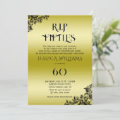 R.I.P. Fifties, Gothic 60th Birthday  Kaart (Staand voorkant)