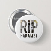 R.I.P Harambe Badge Ronde Button 5,7 Cm (Voorkant /achterkant)