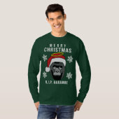R.I.P. Harambe Ugly KerstSweater T-shirt (Voorkant volledig)