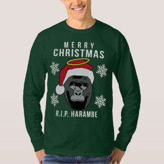 R.I.P. Harambe Ugly KerstSweater T-shirt