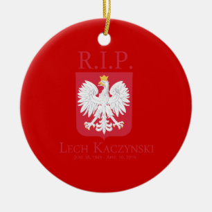 R.I.P. Lech Kaczynski Keramisch Ornament