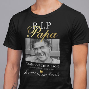 R.I.P Papa Foto Memorial T-Shirt