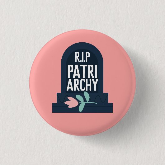 "R.I.P Patriarchy" Ronde Button 3,2 Cm (Voorkant)