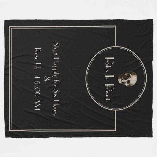 R.I.P. (Relax is aangenaam) Fleece Deken (Voorkant (Horizontaal))