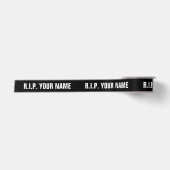 R.I.P. Rust In Vrede aangepaste zwarte satijnen li Lint (Voorkant)