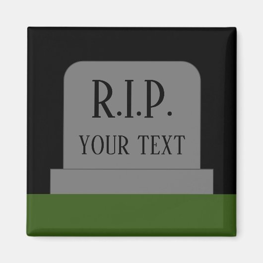R.I.P. Rust In Vrede grafsteen grafmagneet Magneet (Voorkant)