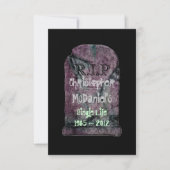 "R.I.P Single leven"- vrijgezellenfeest Kaart (Voorkant)