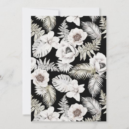 R.I.P. tot haar twintigste verjaardag Floral 30th Kaart (Achterkant)