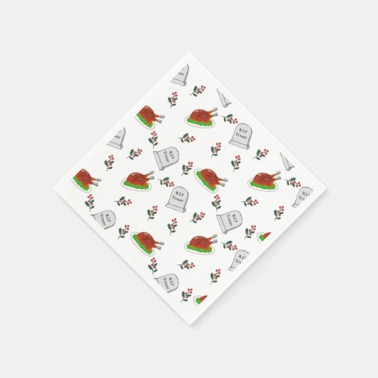 R.I.P Turkije Kerst servetten (Hoek)