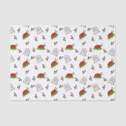 R.I.P Turkije Kerstpapier Tissuepapier (Voorkant)