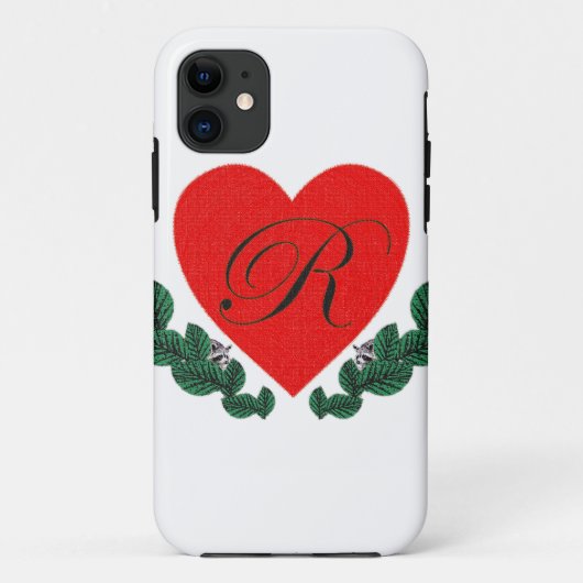 R in het hart Case-Mate iPhone case (Achterkant)