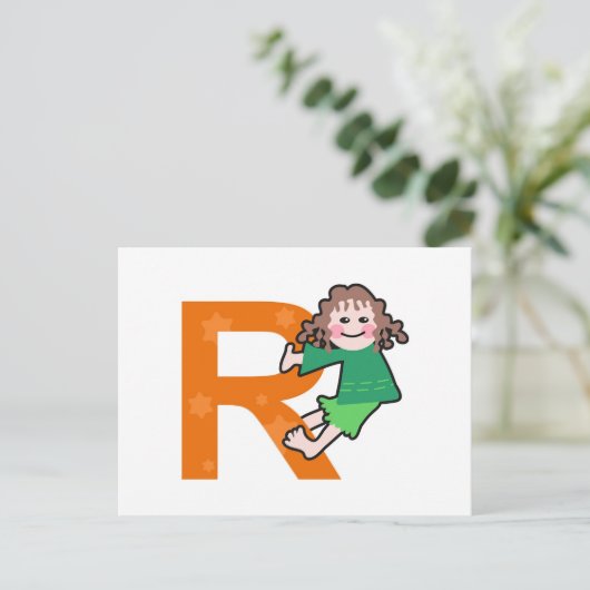 R is voor... briefkaart (Staand voorkant)