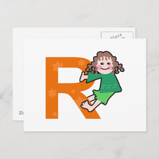 R is voor... briefkaart (Voorkant / Achterkant)