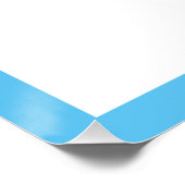 R is voor het Poster Blauwe foto van Naam (Hoek)