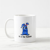 R is voor konijn koffiemok (Links)