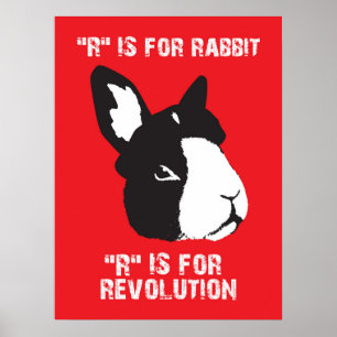 R is voor poster