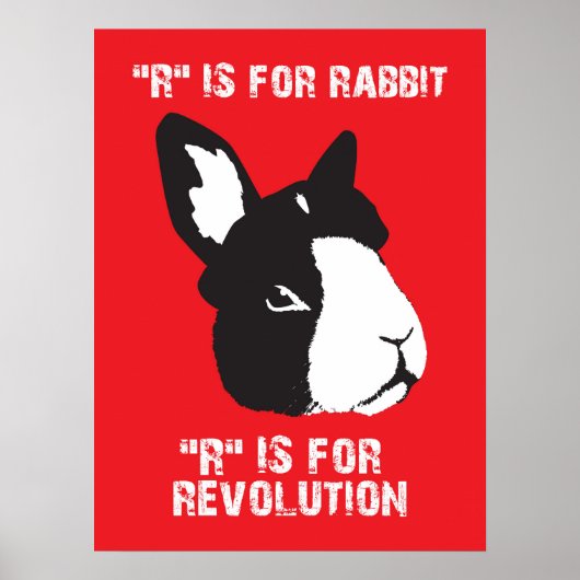 R is voor poster (Voorkant)