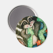 R is voor Raccoon Magneet (Voorkant / Achterkant)
