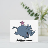 R is voor Rhino Briefkaart (Staand voorkant)