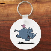 R is voor Rhino Sleutelhanger (Voorkant)