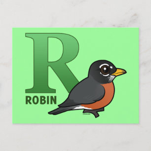 R is voor Robin Briefkaart