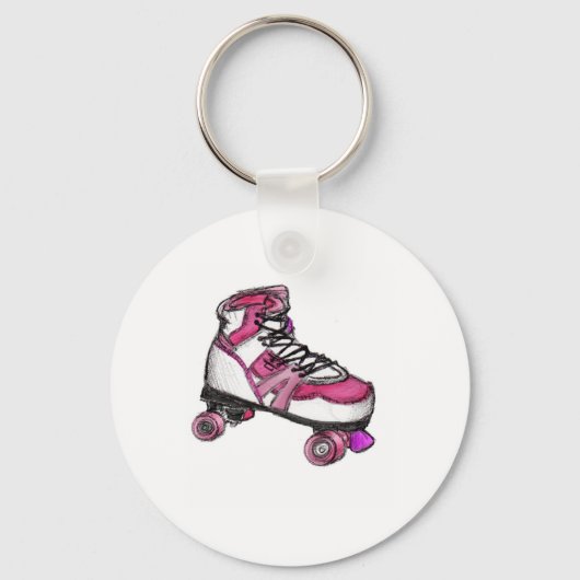 R is voor Rollerskate Sleutelhanger (Voorkant)
