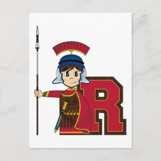 R is voor Roman Soldier Briefkaart