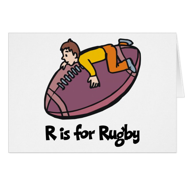 R is voor Rugby (Voorkant Horizontaal)