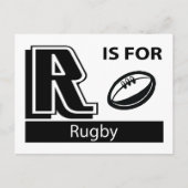 R is voor Rugby Briefkaart (Voorkant)
