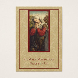 R.K. Heilige Kaarten van Maria Magdalena Visitekaartje