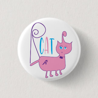 R Kat Klassieke ronde Sticker Ronde Button 3,2 Cm