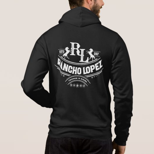 R.L. "Cowboy Zip-Up" Hoodie (Achterkant)