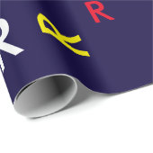 R letter aangepaste naam-initiaal kleurrijk cadeaupapier (Rol Hoek)