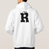 R, letter met oogbollen hoodie (Achterkant)
