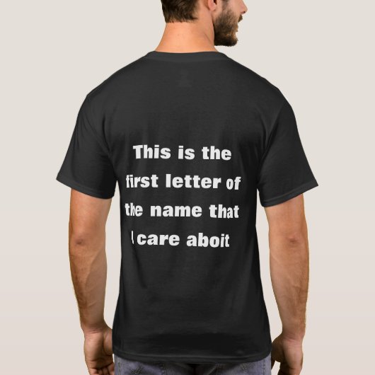 *R* Letter T-shirt (Achterkant)