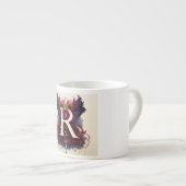 R Logo Print Designer Espresso Mok (Voorkant rechts)